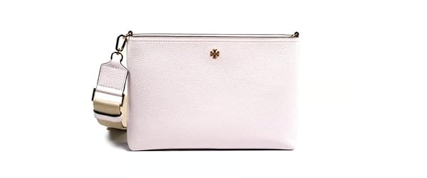 Tory Burch Women's 148314 Blake Swingpack Pebbled Leather Crossbody Shoulder Bag (Pink Pastry)