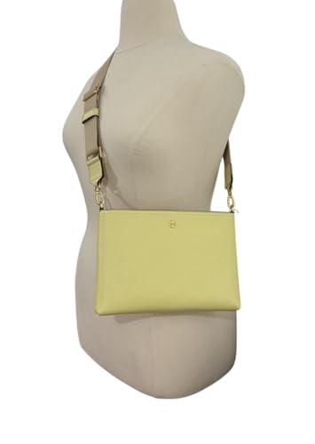 Tory Burch Women's 168307 Blake Swingpack Pebbled Leather Crossbody Shoulder Bag (Lemon Sugar) - Image 5