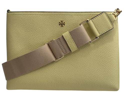Tory Burch Women's 168307 Blake Swingpack Pebbled Leather Crossbody Shoulder Bag (Lemon Sugar)