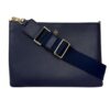 Tory Burch Women's 176874 Blake Swingpack Pebbled Leather Crossbody Shoulder Bag (Tory Navy)