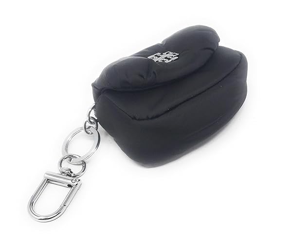 Tory Burch Women's Britten Nylon Puffy Card Case (Black) - Image 3