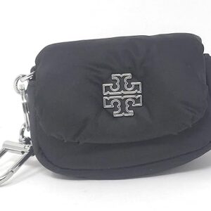 Tory Burch Women's Britten Nylon Puffy Card Case (Black)