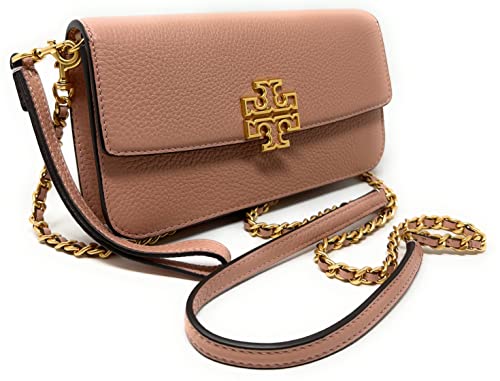 Tory Burch Women's Britten Pebble Chain Wallet W. Wristlet (Light Meadowsweet) - Image 3