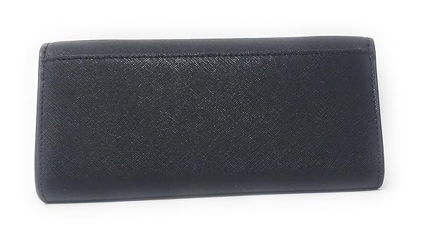 Tory Burch Women's Emerson Wallet on a Chain (Crossgrain Leather, Black) - Image 4