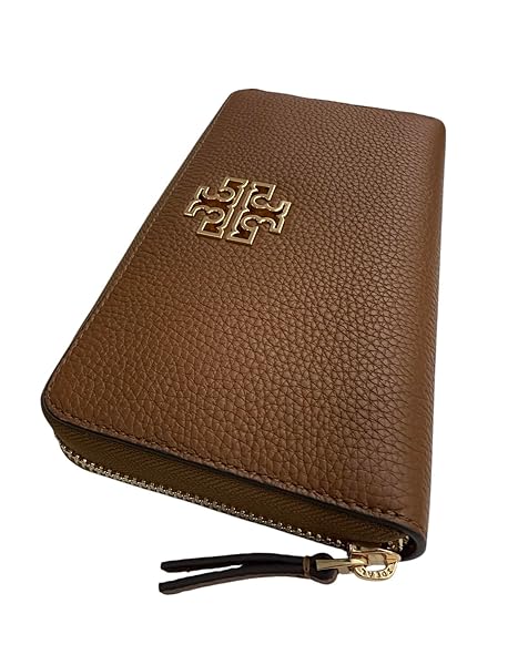 Tory Burch Women's Leather Britten Zip Continental Wallet (Moose) - Image 6