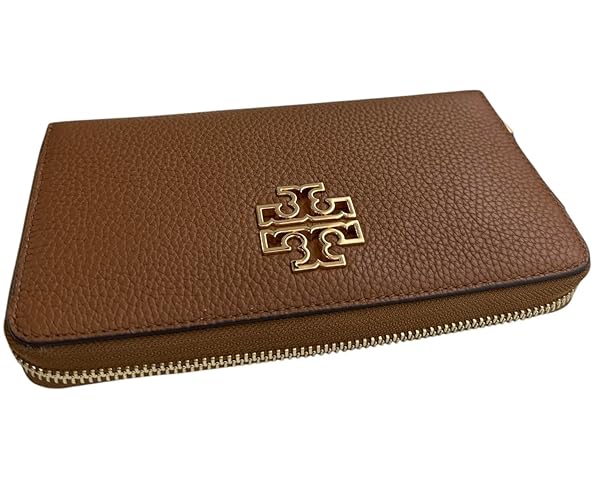 Tory Burch Women's Leather Britten Zip Continental Wallet (Moose) - Image 7
