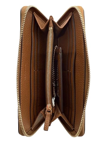 Tory Burch Women's Leather Britten Zip Continental Wallet (Moose) - Image 8
