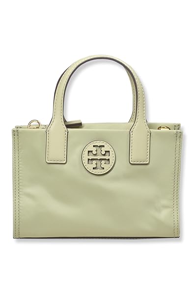 Tory Burch Womens Mini Nylon Tote Bag with Gold-Tone Hardware and Shoulder Strap, (Olive Sprig Green) - Image 3