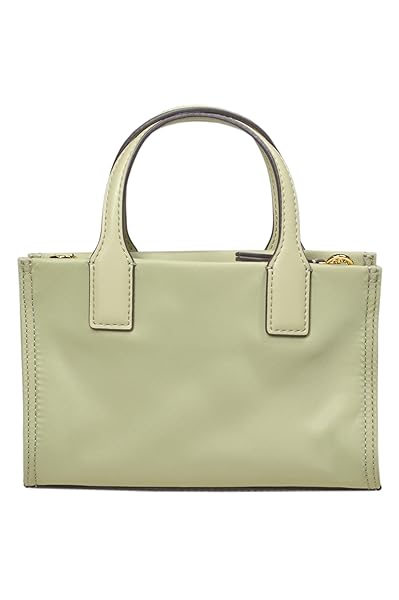 Tory Burch Womens Mini Nylon Tote Bag with Gold-Tone Hardware and Shoulder Strap, (Olive Sprig Green) - Image 4