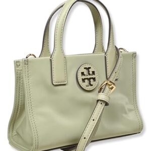 Tory Burch Womens Mini Nylon Tote Bag with Gold-Tone Hardware and Shoulder Strap, (Olive Sprig Green)