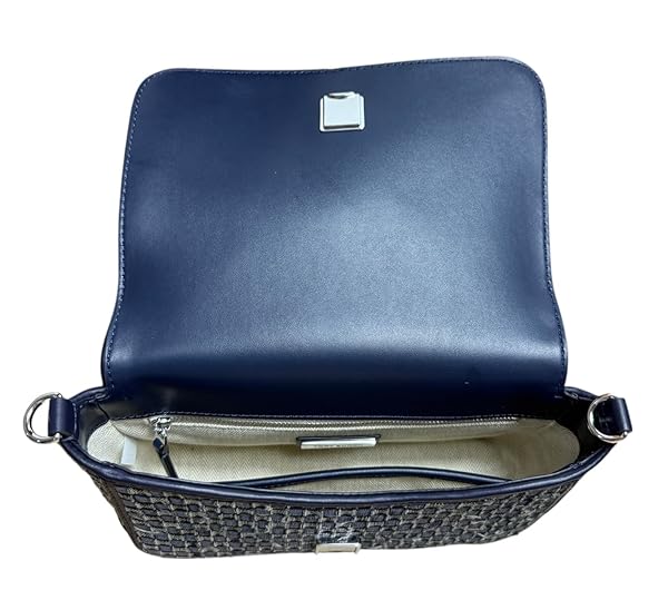 Tory Burch Women's Thea Denim Flap Crossbody Shoulder Bag (Denim/Tory Navy) - Image 8