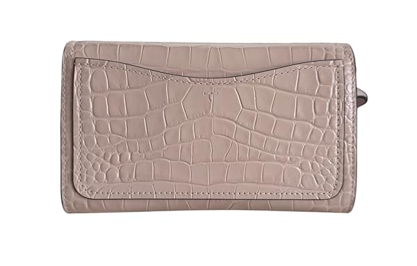 Tory Burch Women's Thea Embossed Flat Wallet Crossbody Bag With Flat Wallet (Clay Pink) - Image 5
