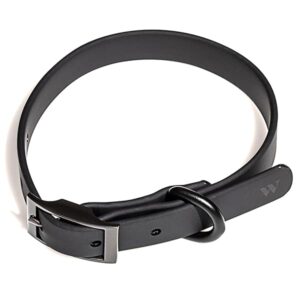 Wild One Dog Collar, The Original Easy-Clean, All Weather Flex-Poly Strap with Metal, Durable, Dirt and Odor Resistant, Size XL, Black