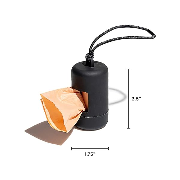 Wild One Dog Poop Bag Holder and Dispenser with Leash Attachment, Leak Proof, Easy Twist Top for Refills, Includes 1 Roll Poop Bags, Orchid - Image 5