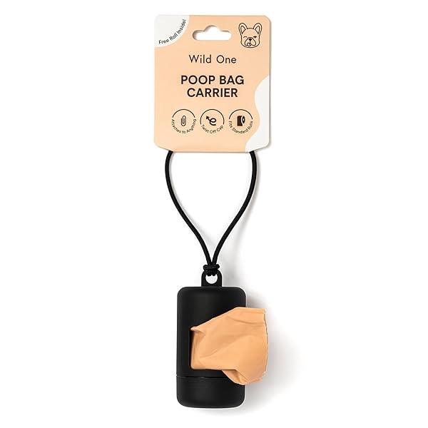 Wild One Dog Poop Bag Holder and Dispenser with Leash Attachment, Leak Proof, Easy Twist Top for Refills, Includes 1 Roll Poop Bags, Orchid - Image 6