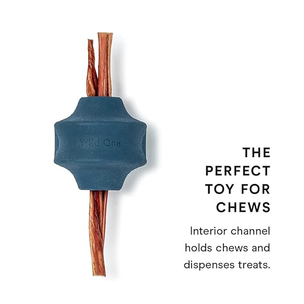 Wild One Twist Toss Dog Toy 100% Natural Rubber, Fun to Chew, Durable for Average Chewers, Fetch Toy, Treat Dispensing Moonstone - Image 5