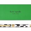 kate spade new york Black Ink Ballpoint Pen with Reusable Gift Box, Professional Office Pen for Women Accepts Standard Refills (Modern Leopard)